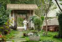 My Same Zen Flower · Green Forest Immortal Garden Ins Style Designer Aesthetic Beauty Stay - บ้านพักหลังเล็ก