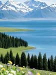 賽裏雲庭ホテル（精河沙山子バスターミナル金沙山砂漠観光リゾート景区） - マウンテンビュー