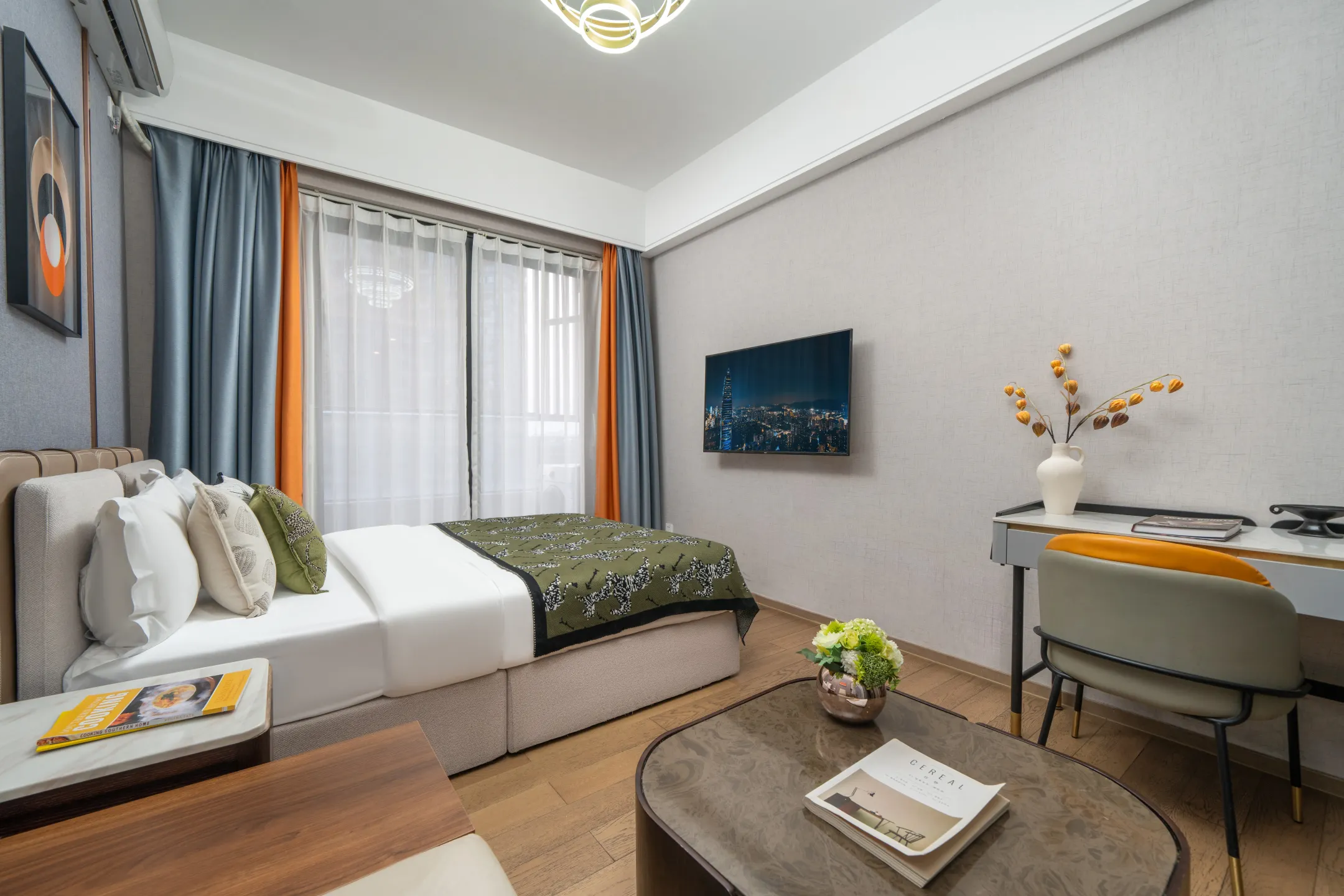 Boshixi City View Audio-Visual Apartment, Chengdu Kamar Photos