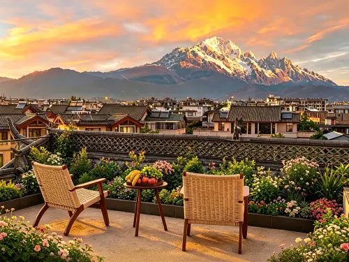 Pinecone Space SNOW ·  Full Snow View Smart Holiday Home (Lijiang Train Station) - โรแมนติก