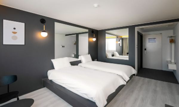 スタンダード ツインルーム パンパス ホテル チェジュの写真