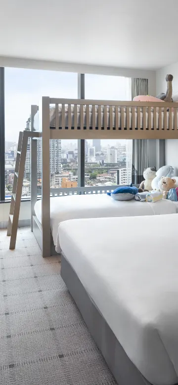 ห้องแฟมิลี่ เตียงสองชั้น วิวเมือง