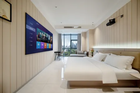 Boyue Qingya Homestay (Nanjing Luhe Wandaguangchang) Отели рядом с достопримечательностью «Wanshougong»