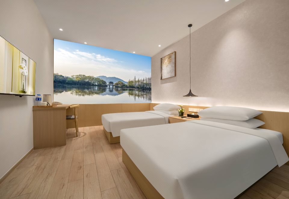 HuiHe Hotel 깔끔한 객실 내부