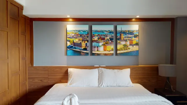 ห้องซูพีเรียร์ไม่มีระเบียง เตียงใหญ่