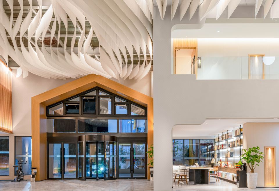 위서 윤산 디자이너 온천 호텔 테마 객실 내부