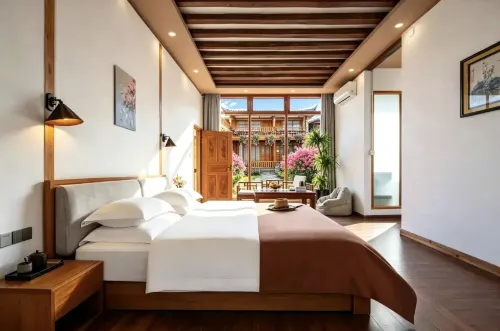 Island Breeze LUXE · Chinese‑Aesthetic Designer View Inn (Shuhe Ancient Town) - วิวภูเขา
