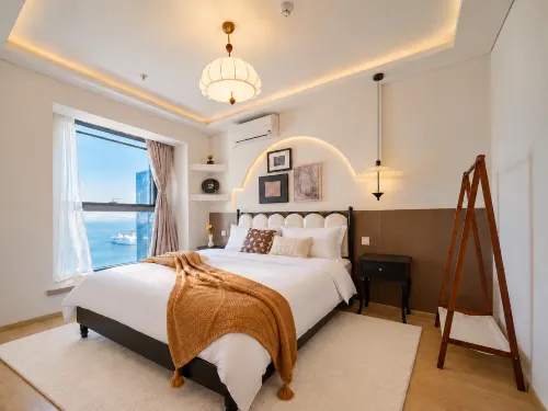 Yuepeng Boutique Apartment (Dalian Harbour Plaza) - ห้องครัว