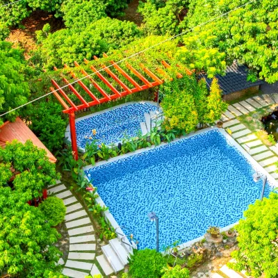 Yueheyuan Garden Swimming Pool Banxi Hot Spring Resort Homestay (Shimen Forest Park Branch) Hotels in der Nähe von Shimen National Forest Park