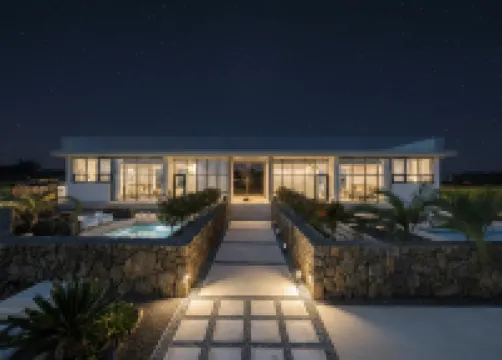 窗景休息室-泳池別墅