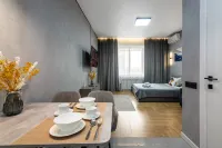 A stylish studio in a modern style (287) - balcony