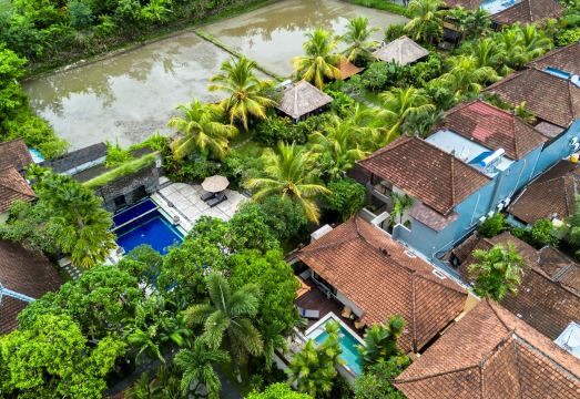 베벡 테피 사와 빌라스의 전원적인 논밭 뷰