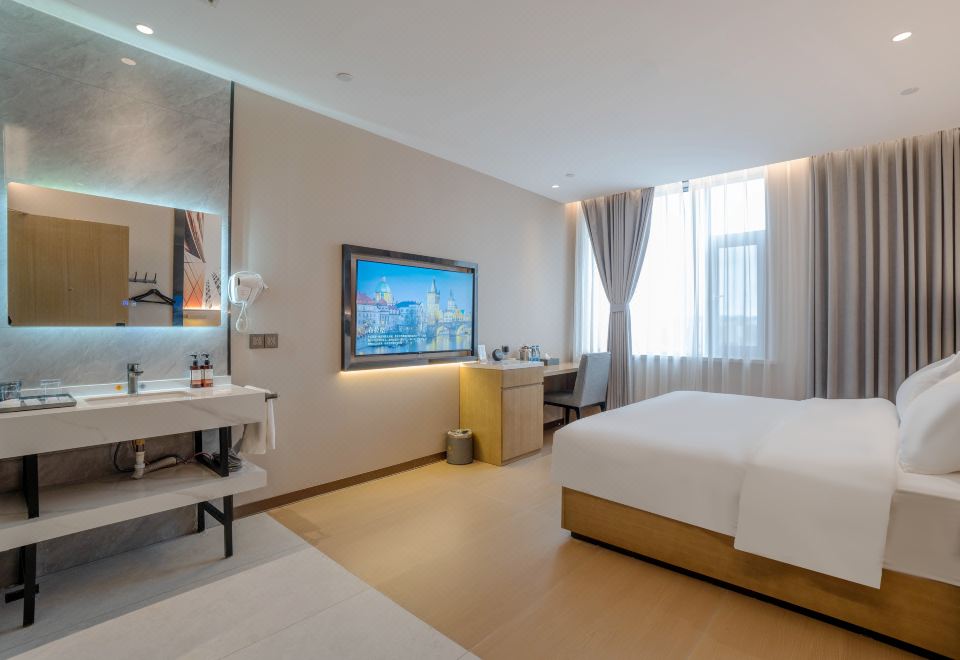 샹시 호텔의 현대적인 객실 인테리어