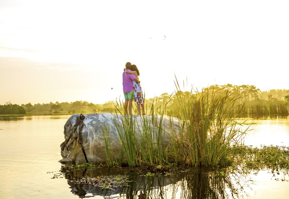 신선한 현지식 요리