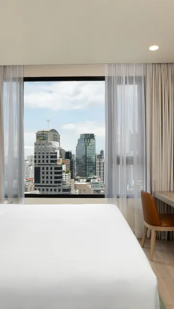 ห้องสวีทขนาดหนึ่งห้องนอนเตียงคิงไซส์และห้องนั่งเล่น