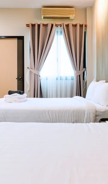 ห้องพักสำหรับสี่ท่านพร้อมระเบียง