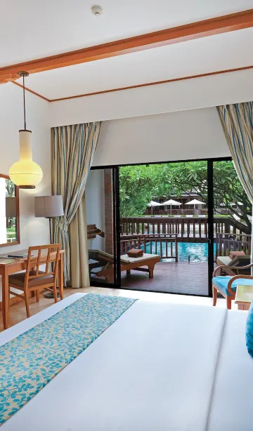 ห้องดีลักซ์สระว่ายน้ำ