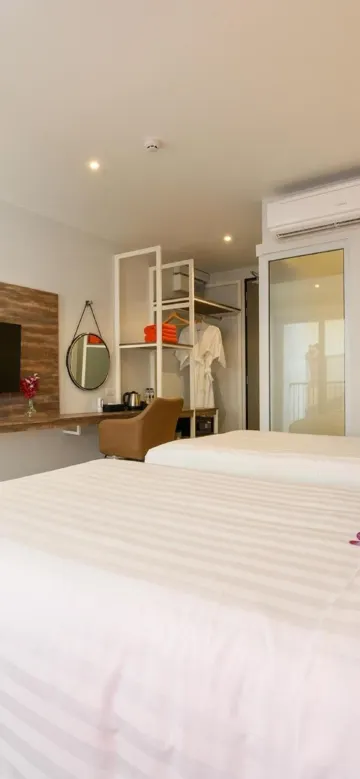 ห้องเตียงใหญ่หรือเตียงแฝดดีลักซ์