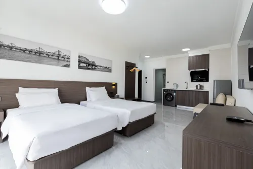 Dandong Xinliang Homestay (Zhongchao Yalu River Bridge Store) - ห้องครัว