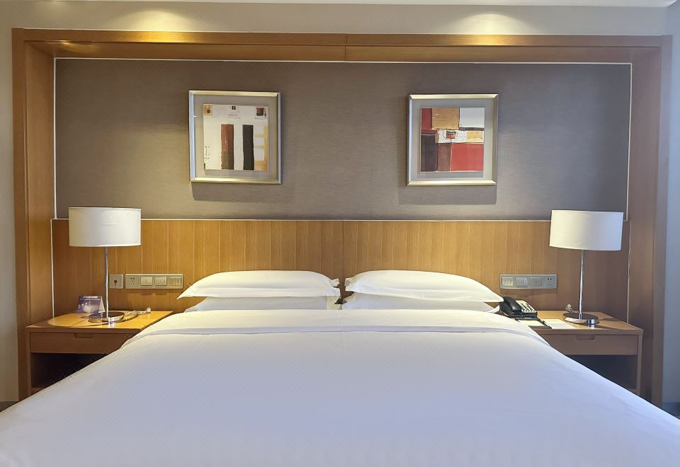 이셀프 호텔 베이징의 깔끔하고 현대적인 침실 이미지