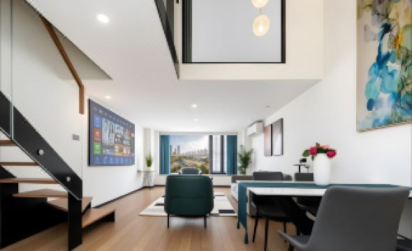 Grapefruit Fashion Boutique Apartment (Shenzhen North Railway Station Huilong Center)