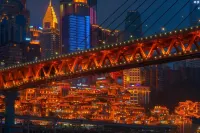Holiday River View Hotel,Hongyadong,Jiefangbei,Chongqing فنادق في 