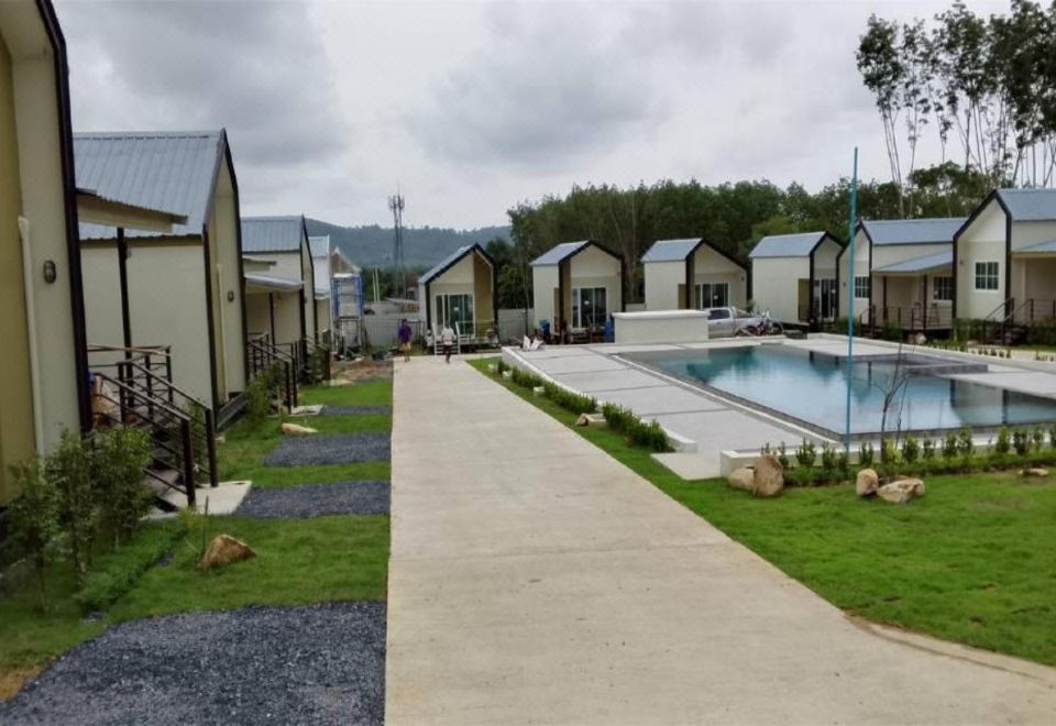 Facebook post: resort house exterior