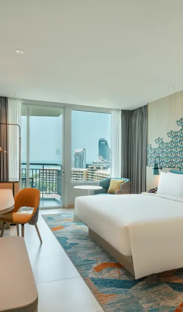 ห้องมาตรฐาน เตียงคิงไซส์ 1 เตียง วิวทะเล เบย์ทาวเวอร์