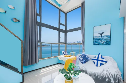 Meet Yunyue Seaview Art LOFT Vacation Apartment (Qingdao Evergrande Golden Beach Store) - Sea View