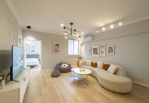 상하이 야경이 보이는 숙소 조망