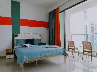 TypeB-10pax-5Bedroom-Balcony-IOICityMall-UKM-C180- Cheras Hotel berhampiran Masjid At-Taqwa Desa Serdang