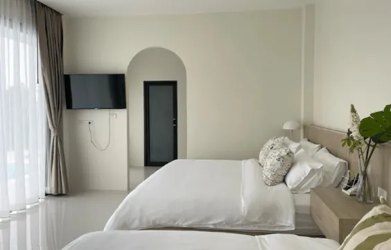 วิลล่า 2 ห้องนอนพร้อมสระว่ายน้ำ