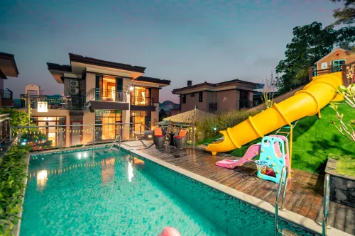 Fogang Happy Valley Parent Child Resort Villa - مطابخ