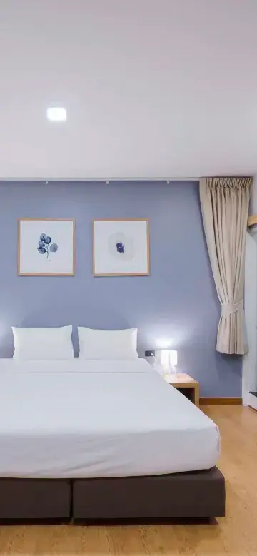 ห้องสตูดิโอ พักได้ 4 คน ไม่มีหน้าต่าง