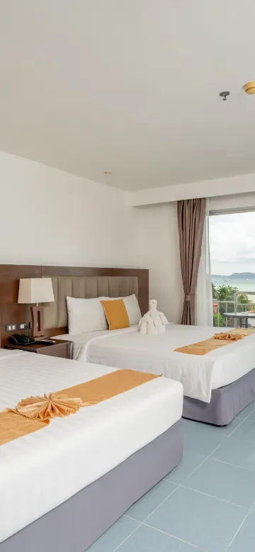 ห้องดีลักซ์สำหรับครอบครัวพร้อมวิวทะเล