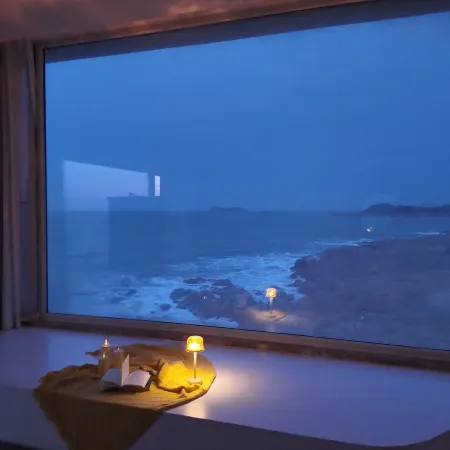 Reef Island Sea · Orange Twilight Blue Tone Twilight Scenic Apartment