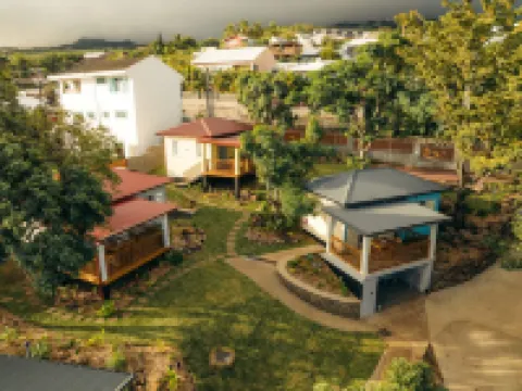 Auguste's Creole Houses in a Tropical Garden