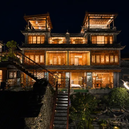 Yundian · Lincang Designer Mountain View Private Hot Spring Vacation Apartment (Cangshan Mountain)