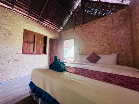 บังกะโลแบมบูพร้อมพัดลม