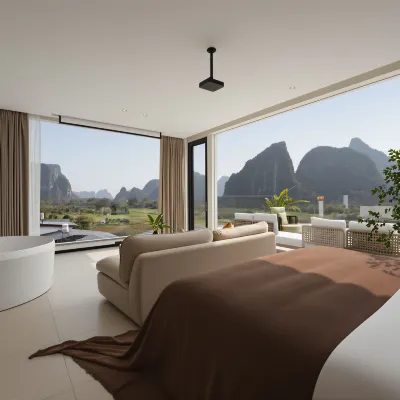 Yangshuo · Muyun Heshe · Swimming Pool Designer Boutique Stay (Ten-Mile Gallery Yulong River) Hotels near Wanjing Bamboo Rafting