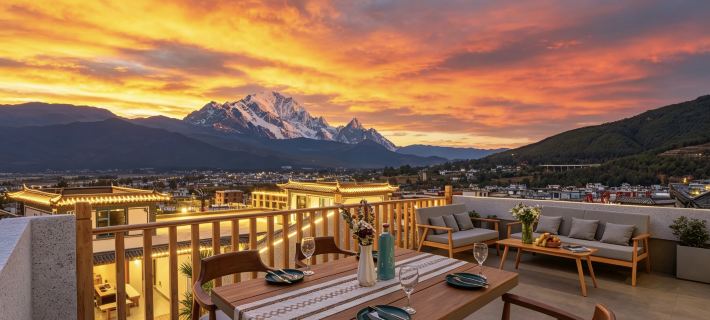 Fengye Lanting · Panorama Mountain Secret View Resort Homestay Sanyi International Airport Branch Hotele w: Lijiang