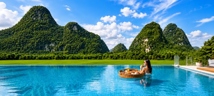 Miao Zai Shan Ye resort hotel (Yangshuo Yulong River Qian Gu Qing Branch) Hotel a Yangshuo