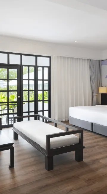 ห้องสวีทสำหรับครอบครัวพร้อมระเบียง (เตียงใหญ่-เตียงแยก)