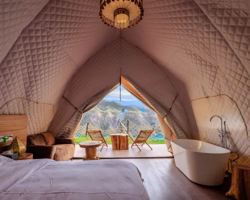 Baili Danxia Wild Luxury Campsite Hotels in Manas County