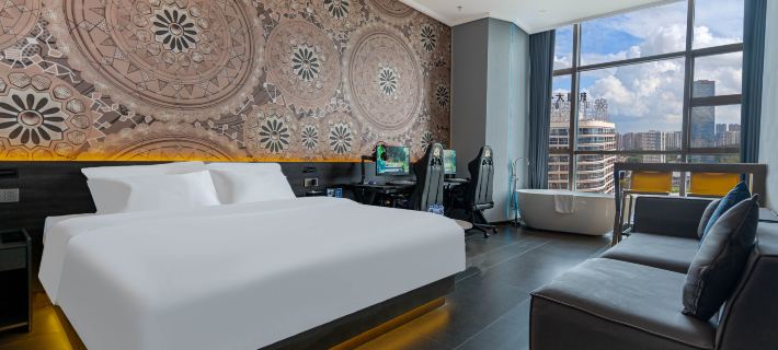 Moxi E-sports Hotel (Jiangmen Wanda Plaza Huiyue Rongcheng Store) Hotels in Jiangmen