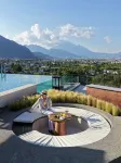 The luxury resort hotel