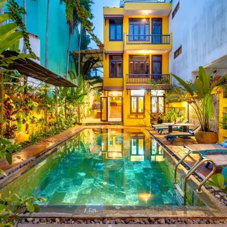 Hoi An Green Riverside Oasis Villa Отели рядом с достопримечательностью «Овощная деревня Тракве»