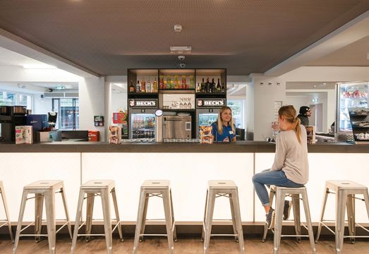 A&O 브레멘 하우판호프의 로비 및 공용 공간