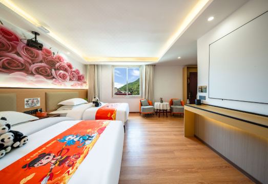 Jiuzhai Lideng Smart Homestay의 현대적인 인테리어