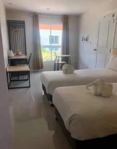 ห้องมาตรฐานเตียงคู่พร้อมวิวสวน